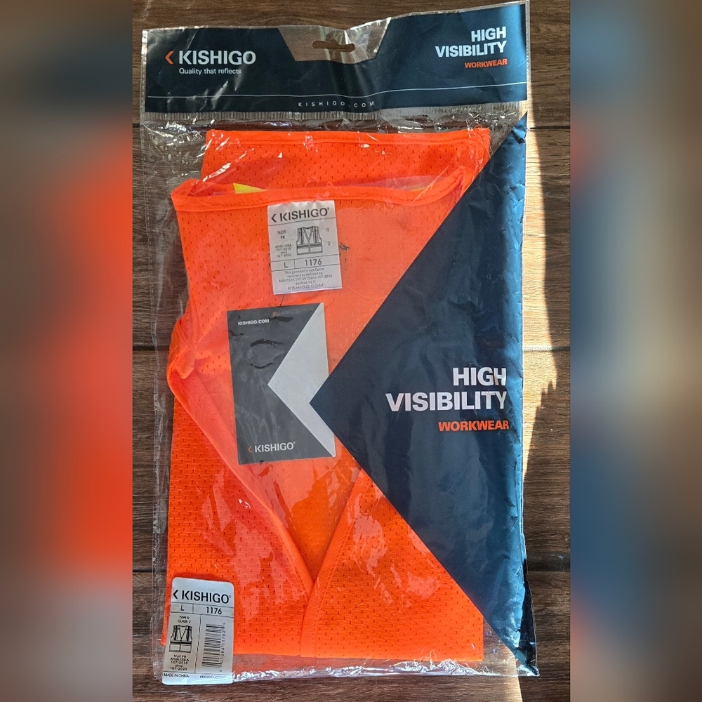 NEW Kishigo High Visibility Orange Workwear Size XL
